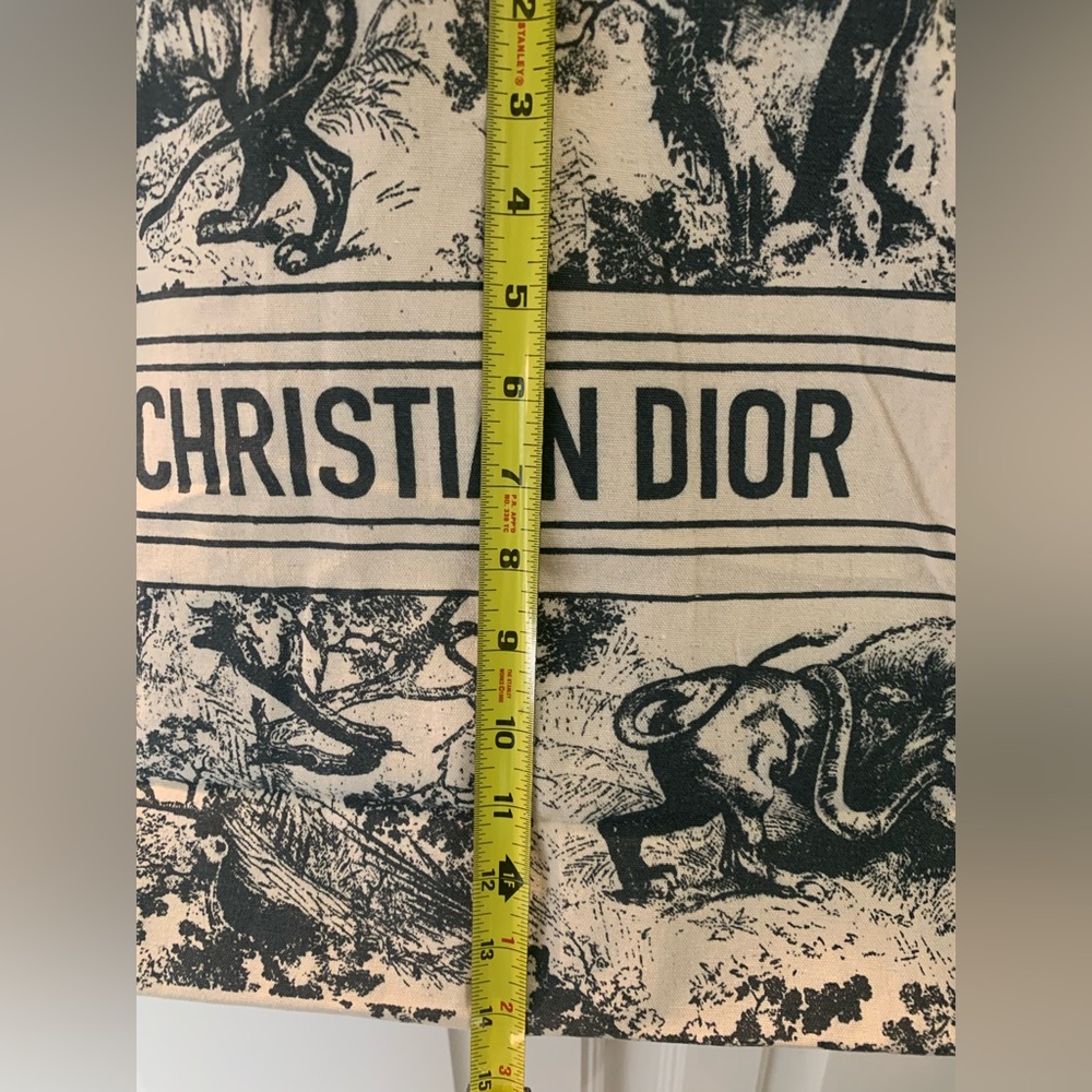 Christian Dior Dioriviera Navy on Cream Canvas Tote Bag - Picture 5 of 12